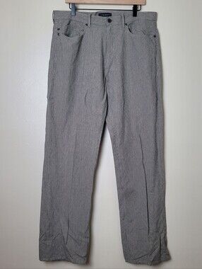 Banana Republic Straight Fit Linen Cotton Pants 35/32